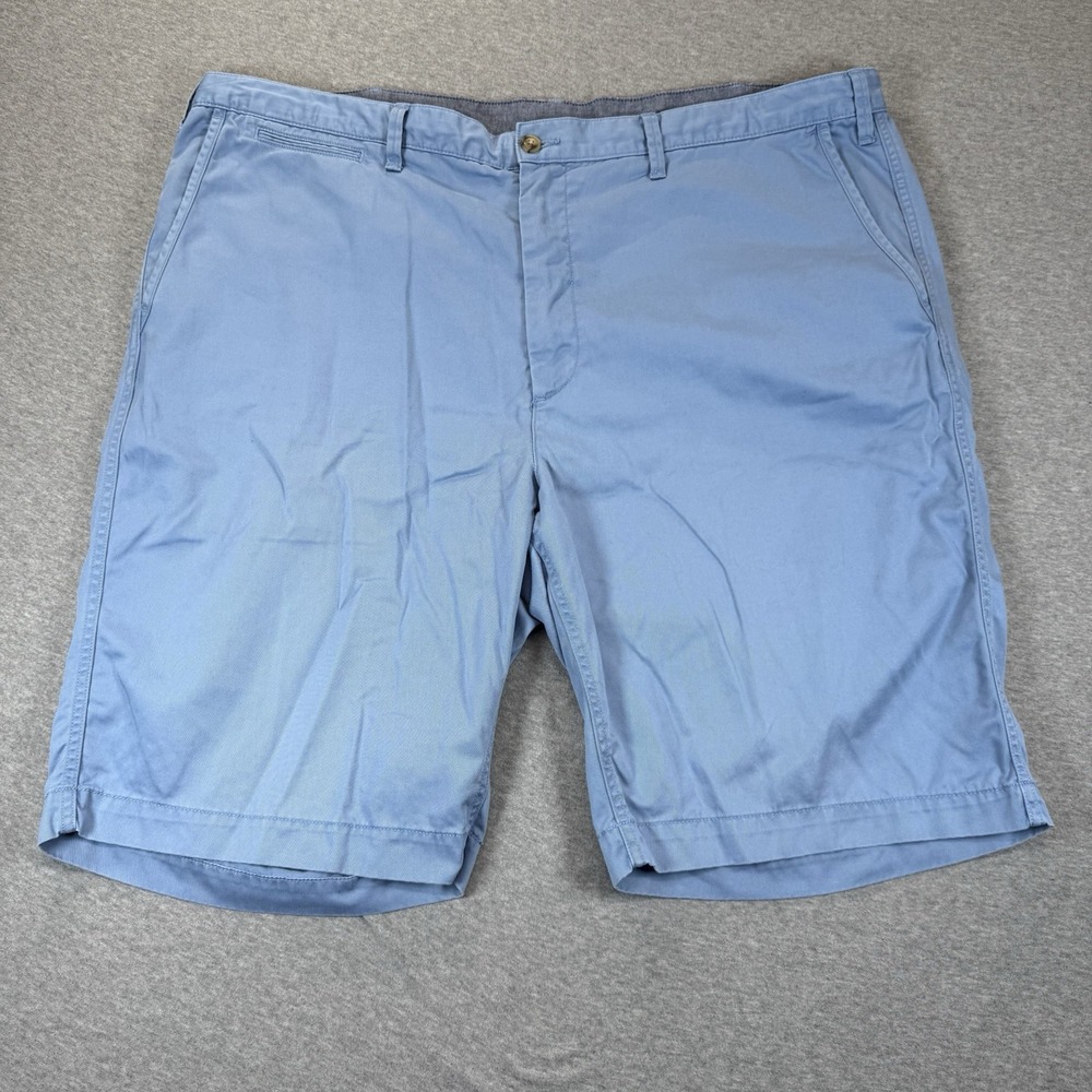 Polo Ralph Lauren Shorts Mens 44L Light Blue Relaxed Fit Chino Flat Front Preppy